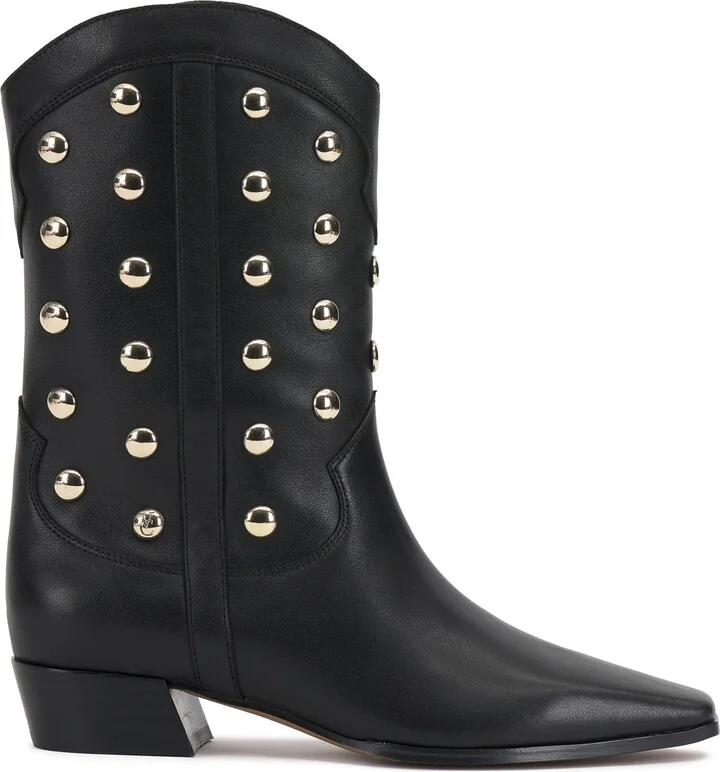 Vince Camuto Women's Prilie Studded Snip-Toe Western Boots - Image 6