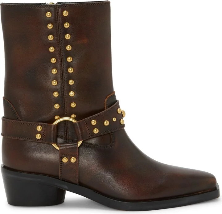 Vince Camuto Women's Roista Studded Western Moto Booties - Image 6