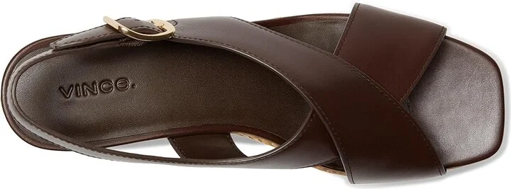 Vince Clementina Strappy Sandals Women's Sandals Cacao Brown Leather : 8.5 M - Image 2