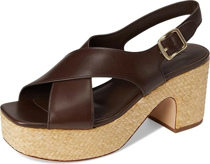 Vince Clementina Strappy Sandals Women's Sandals Cacao Brown Leather : 8.5 M - Image 5