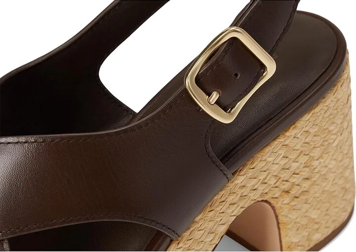 Vince Clementina Strappy Sandals Women's Sandals Cacao Brown Leather : 8.5 M - Image 7