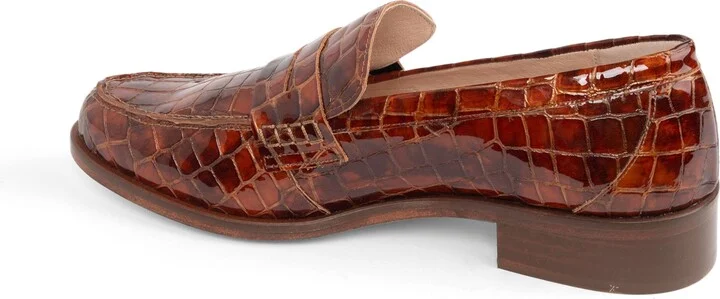 Vince Croc Embossed Penny Loafer - Image 2