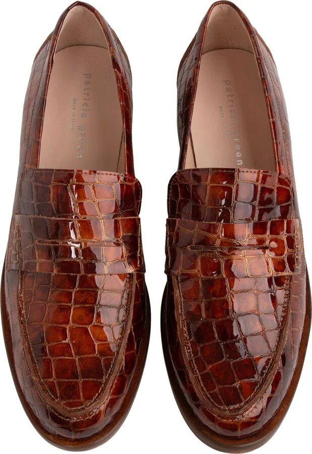 Vince Croc Embossed Penny Loafer - Image 7