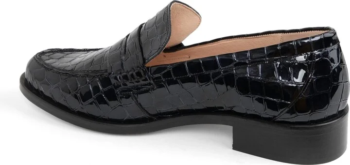Vince Croc Embossed Penny Loafer - Image 9