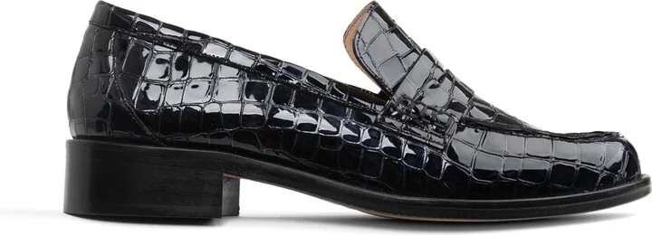 Vince Croc Embossed Penny Loafer - Image 10