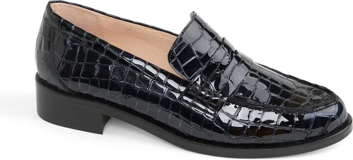 Black Patent Croc