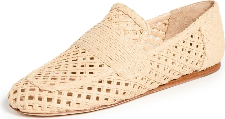 Vince Davis Raffia Flats