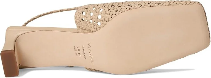 Vince Eris Women's Wedge Shoes Birch Sand Beige Leather : 8.5 M - Image 3