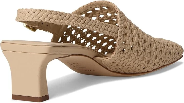 Vince Eris Women's Wedge Shoes Birch Sand Beige Leather : 8.5 M - Image 4