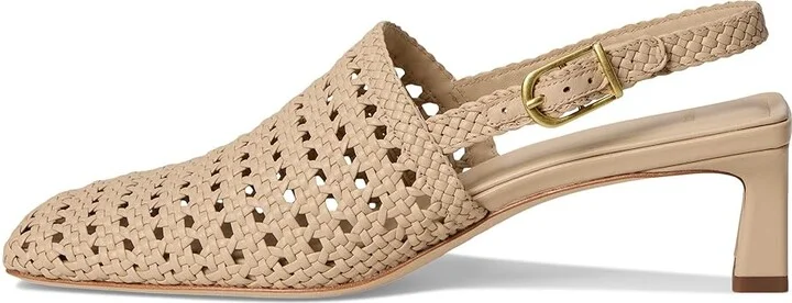 Vince Eris Women's Wedge Shoes Birch Sand Beige Leather : 8.5 M - Image 6