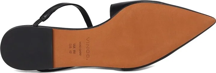 Vince Gilia Mule Shoes Women's Flat Shoes Black : 7.5 M, Leather - Image 3