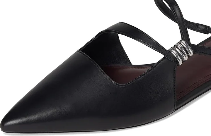 Vince Gilia Mule Shoes Women's Flat Shoes Black : 7.5 M, Leather - Image 7