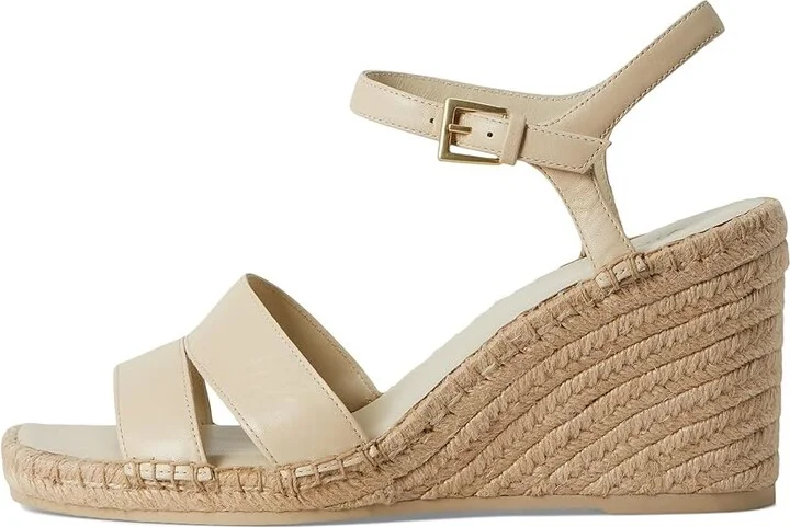 Vince Gwen Espadrille Sandals Women's Wedge Shoes Moonlight White Leather : 7.5 M - Image 6