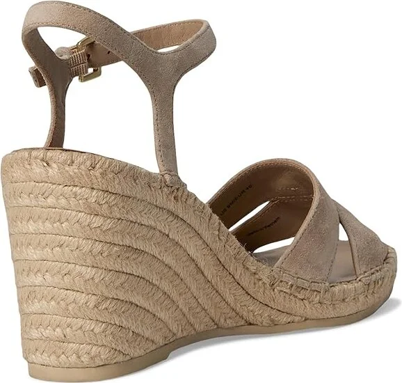 Vince Gwen Espadrille Sandals Women's Wedge Shoes Taupe Clay Beige Suede : 5.5 M - Image 4