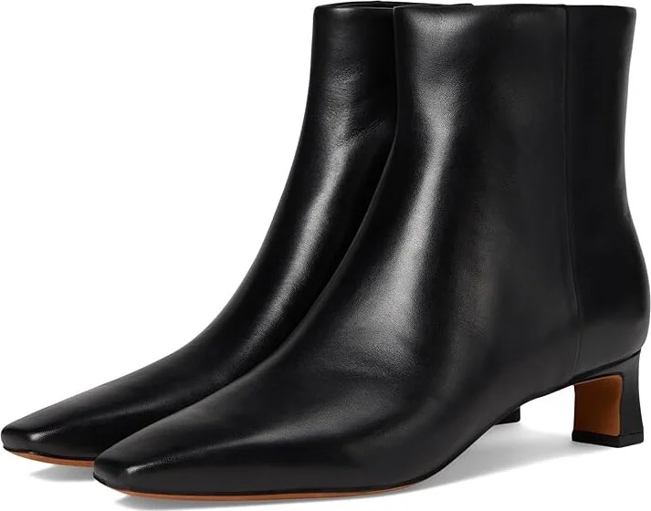 Vince Harlan Zip Short Boots Women's Boots Black : 10 M, Suede