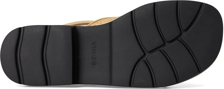 Vince Helena Raffia Slingback Sandals Women's Wedge Shoes Toasted Wheat Raffia : 7.5 M, Leather - Image 3