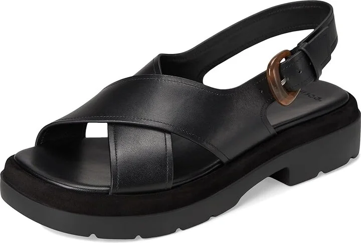 Vince Helena Women's Wedge Shoes Black Leather : 9.5 M - Image 5