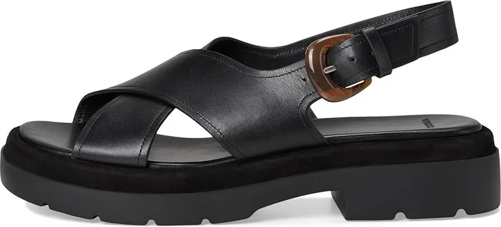 Vince Helena Women's Wedge Shoes Black Leather : 9.5 M - Image 6