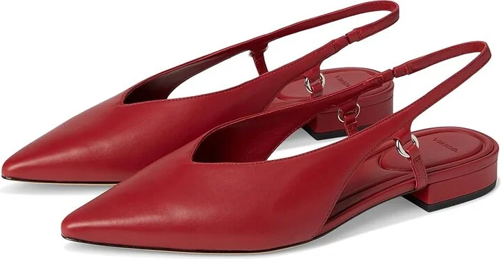 Vince Ines Women's Wedge Shoes Pomegranate Leather : 8.5 M