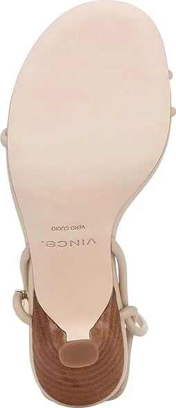 Vince Jolie Strappy Heeled Sandals Women's Sandals Birch Sand : 6.5 M, Leather - Image 3