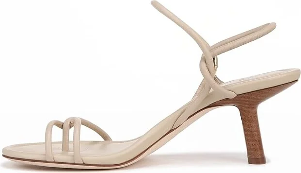 Vince Jolie Strappy Heeled Sandals Women's Sandals Birch Sand : 6.5 M, Leather - Image 5