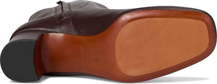 Vince Kellan Zip Short Boots Women's Boots Ganache : 6.5 M, Leather - Image 3