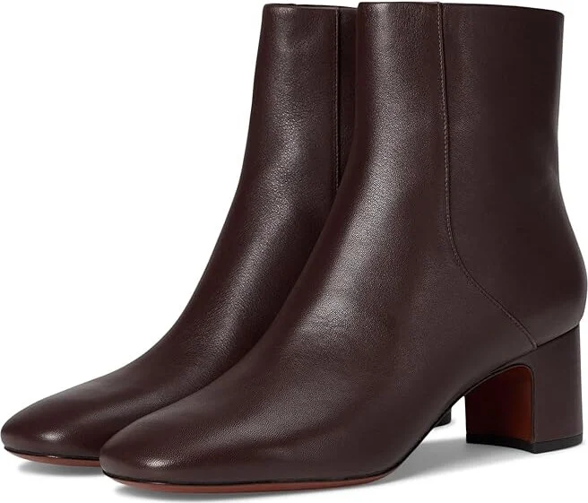 Vince Kellan Zip Short Boots Women's Boots Ganache : 6.5 M, Leather
