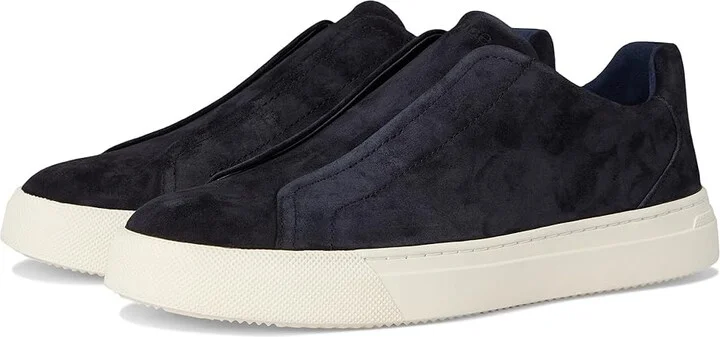 Vince Lakewood Slip-ons Men's Shoes Coastal Blue Suede : 10 M, Leather/Rubber/Suede