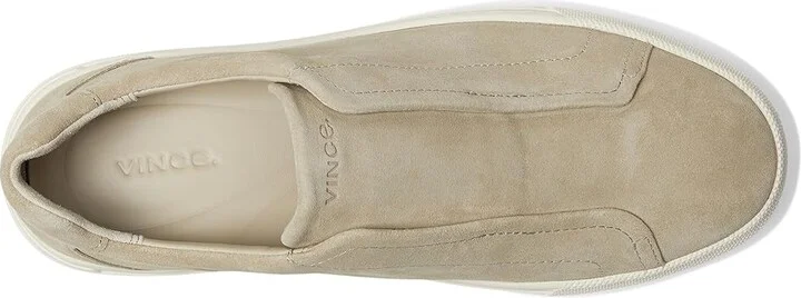 Vince Lakewood Slip-ons Men's Shoes Morning Haze Grey Suede : 7 M, Leather/Rubber/Suede - Image 2