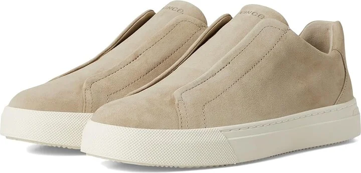 Vince Lakewood Slip-ons Men's Shoes Morning Haze Grey Suede : 7 M, Leather/Rubber/Suede