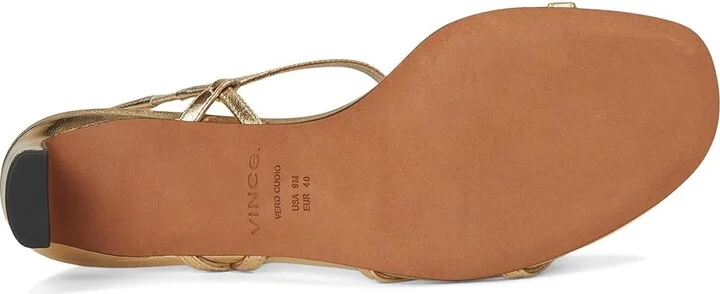 Vince Marcela Strappy Sandals Women's Sandals Gold : 8.5 M, Leather - Image 3