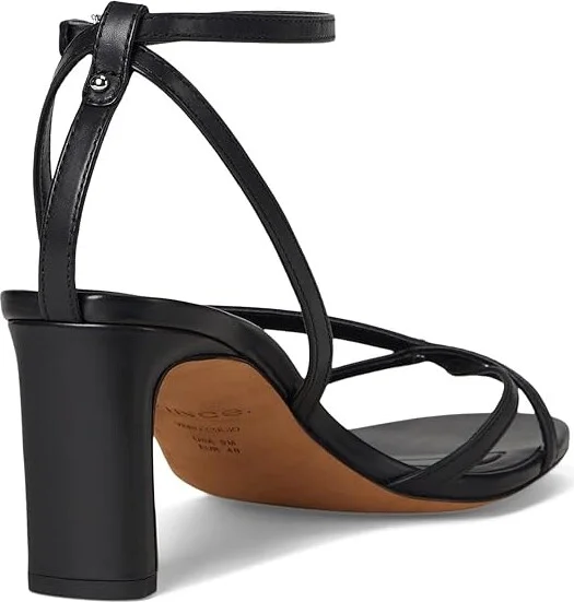 Vince Marilyn Strappy Sandals Women's Wedge Shoes Black Leather : 6 M - Image 4