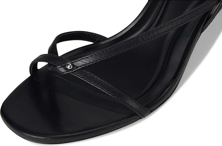 Vince Marilyn Strappy Sandals Women's Wedge Shoes Black Leather : 6 M - Image 7