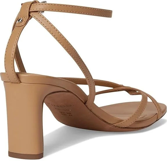 Vince Marilyn Strappy Sandals Women's Wedge Shoes Light Sable Beige Leather : 9.5 M - Image 4