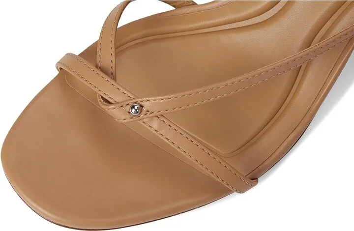 Vince Marilyn Strappy Sandals Women's Wedge Shoes Light Sable Beige Leather : 9.5 M - Image 7
