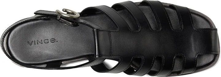 Vince Melina Women's Wedge Shoes Black Leather : 6.5 M - Image 2