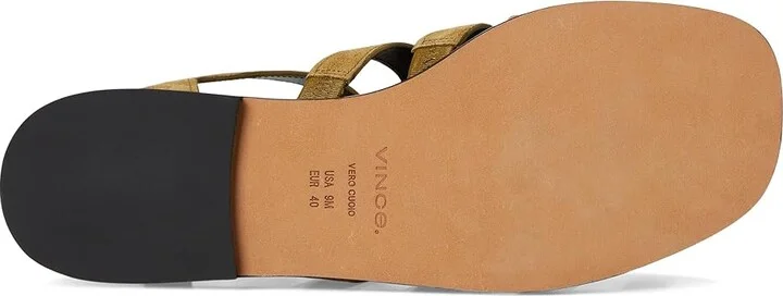 Vince Melina Women's Wedge Shoes Olive Wood Green Suede : 8.5 M, Leather - Image 3