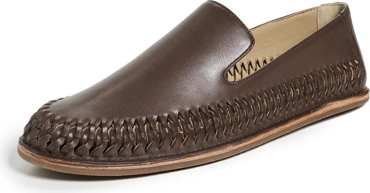 Vince Men's Desmond Woven Leather Slip Ons