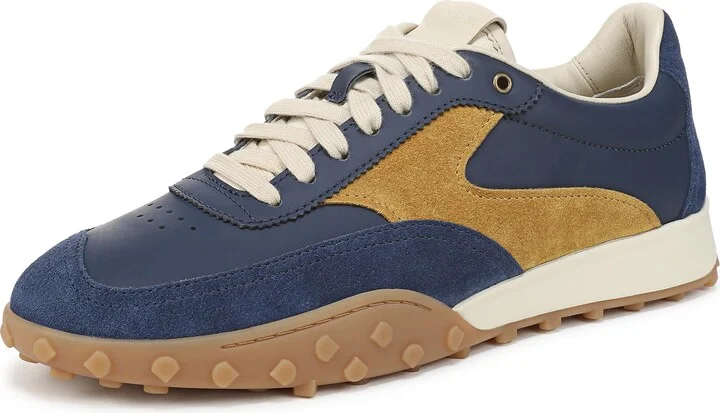 Vince Mens Dillon Oxford Heather Blue/Gold Dust Leather 12 M