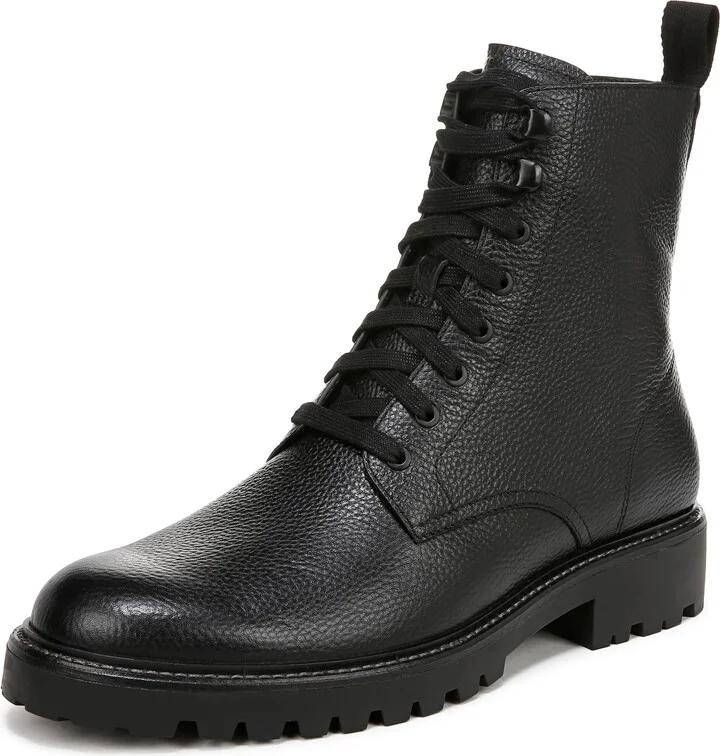 Vince Mens Dominic Combat Boot Black Leather 13 M