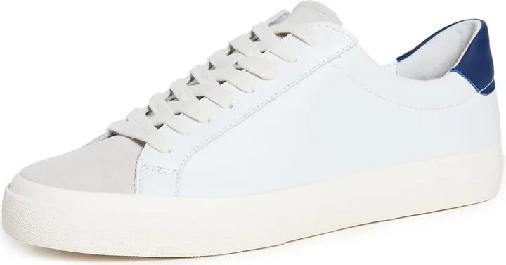 White/Blue Leather