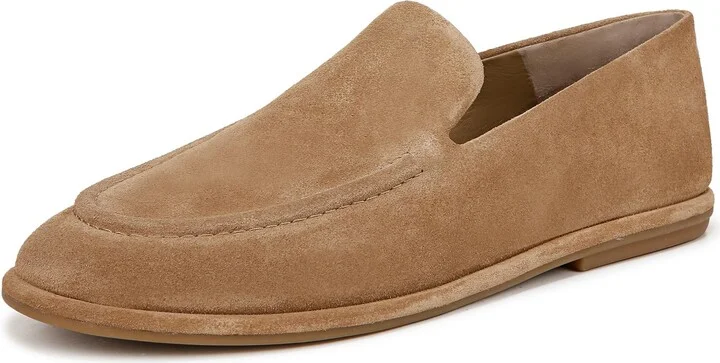 Vince Mens Hann Slip On Dress Loafer New Camel Tan Suede