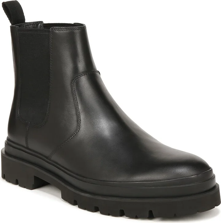 Vince Mens Reggio Chelsea Boots Black Leather 7 M