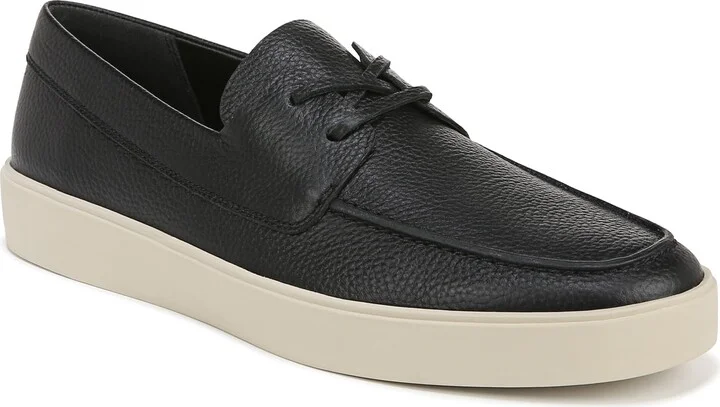Vince Mens Todd Slip On Oxford Sneaker Black Leather 9 M