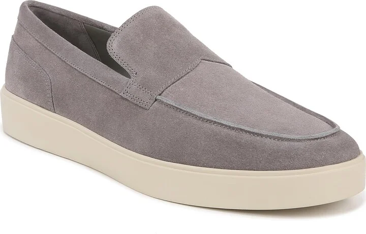 Vince Mens Toren Casual Slip On Loafer Smoke Grey Suede 10 M