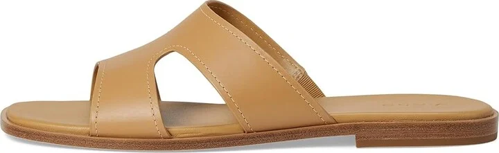 Vince Meyers Slide Sandals Women's Wedge Shoes Light Sable Beige Leather : 5 M - Image 6