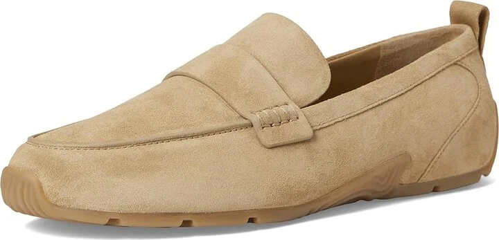 Vince Mojave Loafers Women's Shoes Sand Trail Beige Suede : 6.5 M, Leather - Image 5