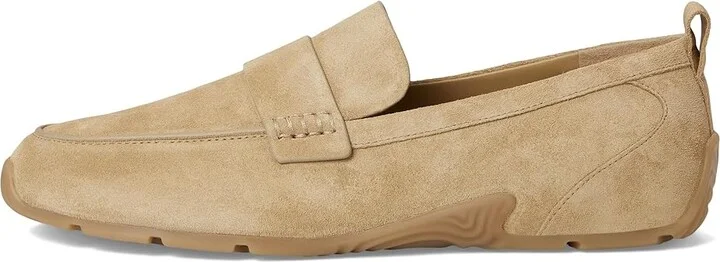 Vince Mojave Loafers Women's Shoes Sand Trail Beige Suede : 6.5 M, Leather - Image 6