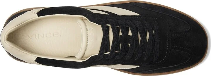 Vince Oasis-M Lace-Up Retro Sneakers Men's Shoes Black Suede : 9 M, Leather/Rubber/Suede - Image 2