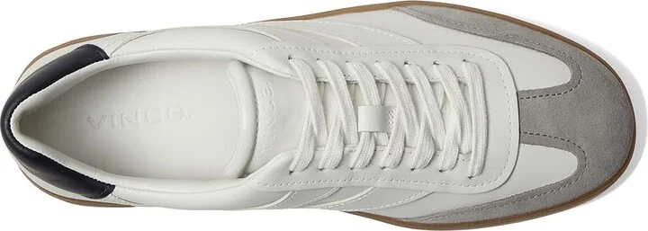 Vince Oasis-M Lace-Up Retro Sneakers Men's Shoes Chalk White Leather : 8 M, Leather/Rubber/Suede - Image 2